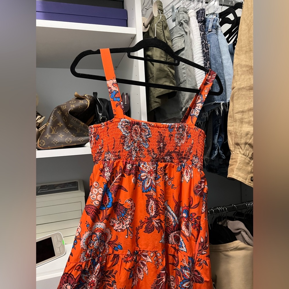 Target x RHODE Women’s Large Leafy Tiered Floral Maxi Dress - Picture 2 of 4